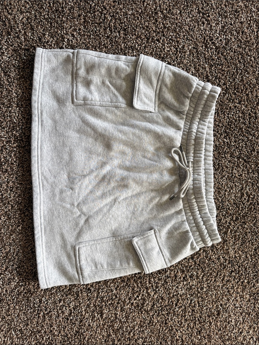 Universal Thread Light Gray Knit Cargo Skort